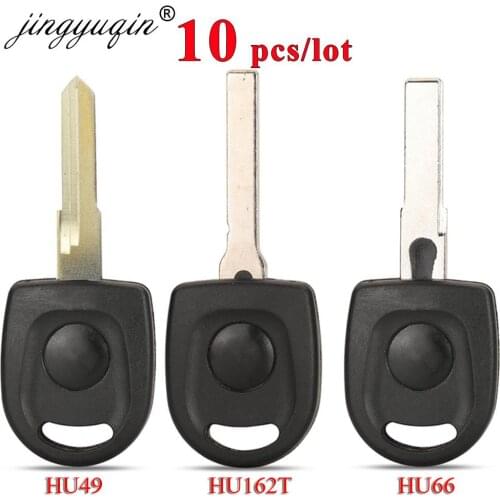 Jingyuqin 10pcs/lot For VW Transponder Key Shell Case Car Key Blank for Passat B5 Voayage Golf Jetta Polo Bora