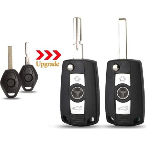 Kutery 3 Buttons Modified Remote Key Shell For BMW E36 E38 E39 E46 E53 E60 E61 E63 E64 E81 E83 E86 1/3/5/7 Series X3 X5 Z3 Z4