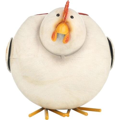 Metal Hen Cactus Flower Planter Container Succulent Garden Pot Decorations