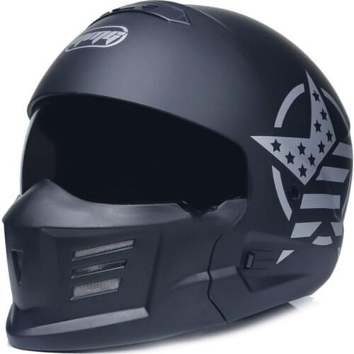 1pcs DOT Fashionable Retro Scorpion Motorcycle Helmet Capacetes Full Face Racing Motorbike Motocross Helmets Detachable helmet