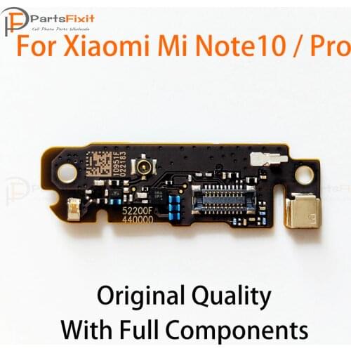 Original Microphone Board for Xiaomi Mi Note 10 Note10 Pro Note 10Pro Microphone Board with Full Components Replacement Parts