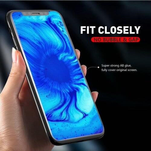Senior 5D Full Transaprent Cover Tempered Glass Screen Protector for iPhone X Xs Max Xr 8 7 6 Plus 100pcs With Retail Package