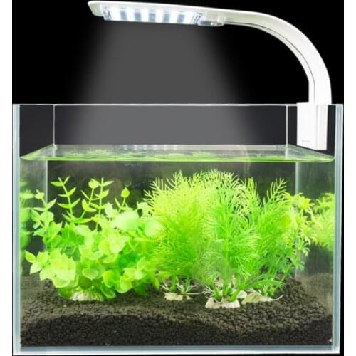 Senzeal M280 Aquarium Led Lighting 10W Aquarium Planted Clip-on Lamp 1000LM Aquarium Light for 8-15 Inch Fish Tank Blue & White
