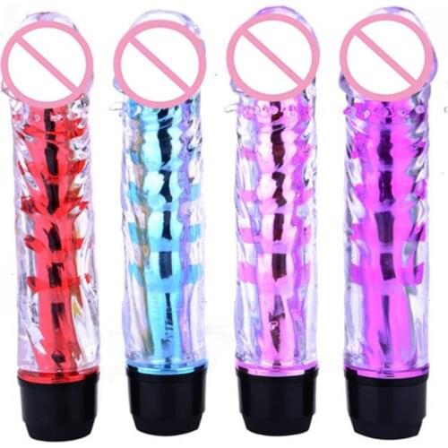 Vibrator G Spot Powerful Jelly Dildo Vibrating Massager Sex Toy Bullet Vibrator for Women Sex Toy Adult Sex Products for Women