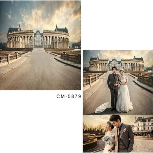 DAWNKNOW Castle Vinyl Photography Backdrops For Wedding Polyester Background For Lover Photo Studio CM5879