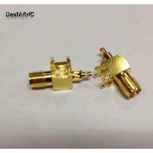 1PC SMA Female jack PCB RF coaxial connector for RG316 RG174 cable goldplated NEW