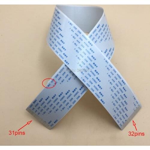 10PCS DX5 head cable FFC flat data cable for Thunderjet VJ1802 1801 Niprint Litu Thunder-jet printer Printhead cables 31&32pins