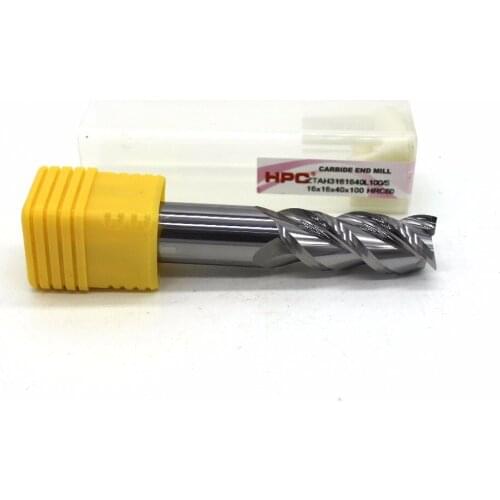 16*16*100 of 3 flutes HRC 60 mill cutter solid carbide end mill CNC machine milling tools