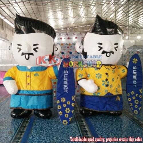 2.5m H PVC Tarpaulin airtight cartoon giant cute inflatable chef