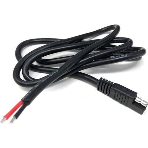 DIY 130CM SAE Connector 2 Pin Lug Cable Battery Charger Quick Disconnect SAE Extension Cord 14AWG For Motorcycle, Car, Tractor