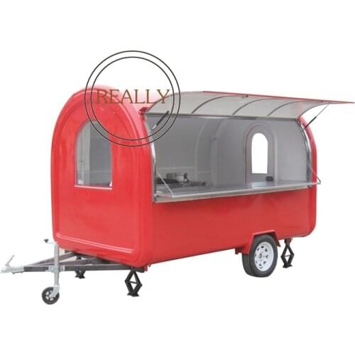280 cm long hot sale mobile food kiosk good quality customized mobile food trailer for sale