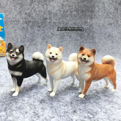 3pcs/lot Japanese anime figure kawaii dog story Akita dog action figure collectible model toys for boys