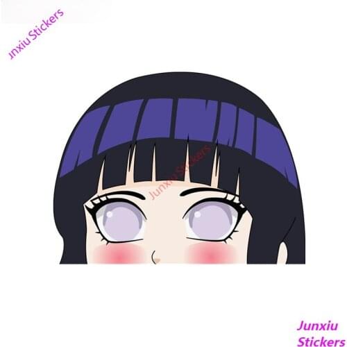 Car Stickers and Decals Cartoon Graffiti Anime Peeking CAR Sticker Vinyl for Window Trunk Laptop Computer Bumper PVC12x12cm