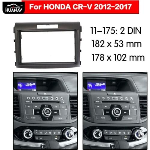 Car Radio stereo Fitting installation adapter fascia For 2012-2017 HONDA CRV 2DIN Frame for car multimedia player radio frame