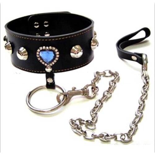 BDSM Sex Bondage chain Restraint Sex Toys Slave Adult Game Neck Ring Dog Ring For Women Flirting Sex Toys