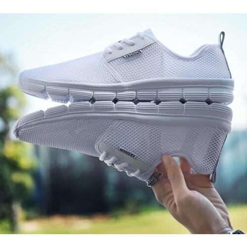 Large Size Summer Air Mesh Women Sport Shoes Men Sneakers Woman Running Shoes Ladies Sports Woman White Womens Shoes 2020 D-423