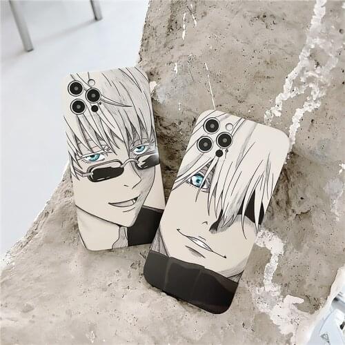 Jujutsu Kaisen Gojo Satoru Phone Case Cover for Iphone 12 Pro Max X XR XS MAX 6 7 8 Plus 11 Pro Max