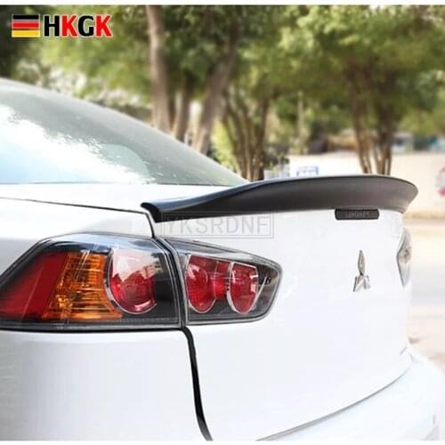 For Mitsubishi LANCER Spoiler 2008-2015 ABS Plastic Unpainted Color Rear Roof Spoiler Wing Trunk Lip Boot Cover Car Styling