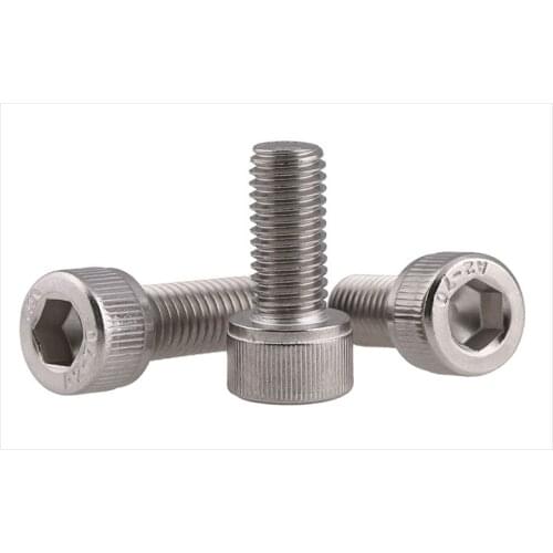 Hexagonal Socket Head Cap Screw Bolts DIN912 304 Stainless Steel Cheese Head Inner Hex Screw Bolt M1.4-M3 20PCS