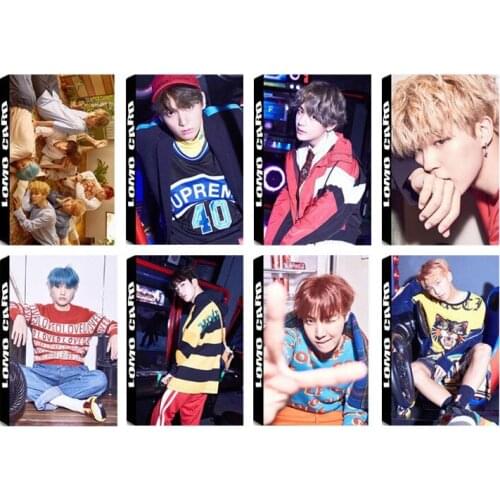 Hot KPOP Lomo Card Bangtan Boys Love Yourself Collection Photocard Poster Self Made Paper Cards 30pcs/set