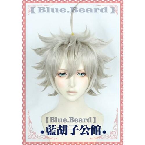 Asta Gridelin Black Clover Short Wig Cosplay Accessory Heat Resistant Fiber Cosplay Wig Costume Prop Hair+ Free Wig Cap