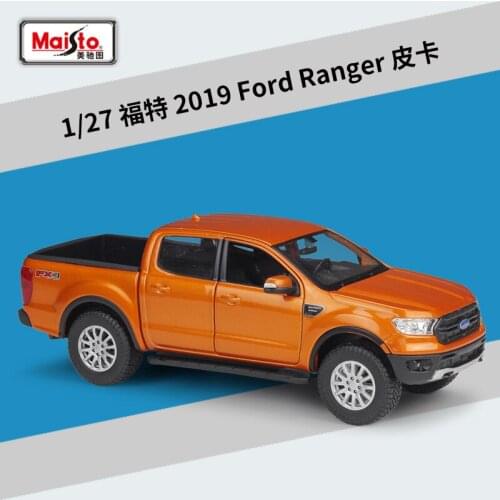 Diecast 1:27 Pickup Truck Ford 2019 Simulation Alloy Car Model Toy Adult Vehicle Collection Gifts Souvenir Ornaments Display