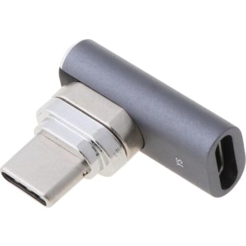 H05A Magnetic USB C Adapter 9Pins Type C Connector 100W Fast Charge 20 Mbps for macBook Pro 2019 /Air