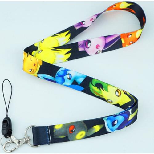 Cartoon Cute Neck Strap Lanyards ID badge card holder keychain Mobile Phone Strap Cosplay Gift