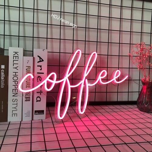 Custom Neon Sign light coffee Lips Outdoor Waterproof Flex Led 12V Home Room Party Bar Wedding Decor