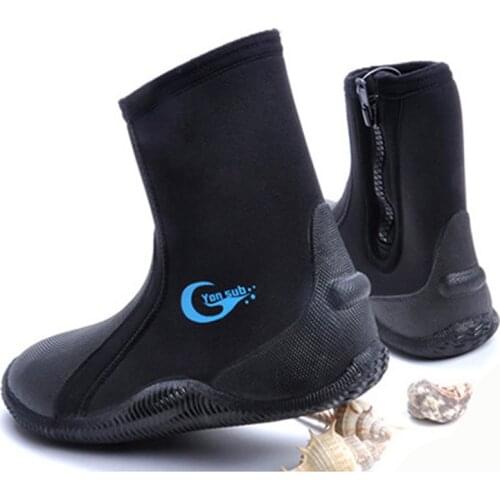 5MM Anti-slip Diving Boots Neoprene Scuba Diving Shoes High Upper Warm Beach Swimming Shoes Fins Fishing Accessories