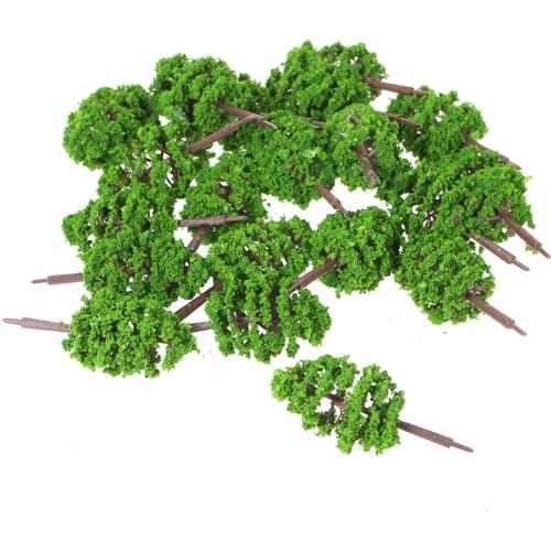 NEW 20Pcs/lot Scale Architectural Mini Model Trees Layout Train Landscape Miniatures Tree Building Kits Toy for Kids