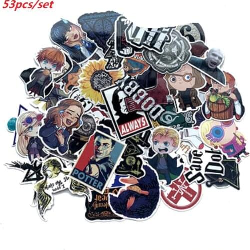 NEW Harried Luna Luggage Sticker Harried Stickers Wizard Ron Hermione Dobby Hegwig Potter fans noteboook decoration sticker toy