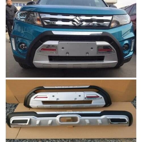 High Quality ABS Car Front+ Rear Bumper Protector Cover Guard Skid Plate Fits For Suzuki Vitara 2016 2017 2018 2019