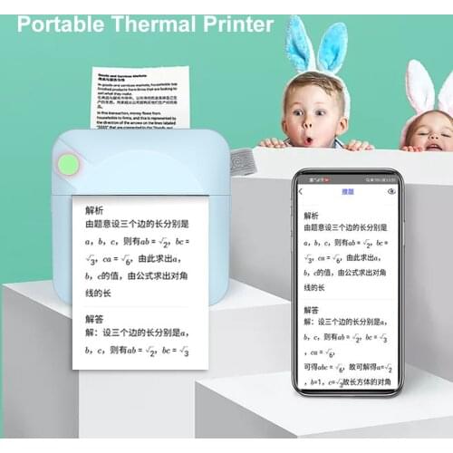 Portable C17 Pocket Thermal Printer Paper Photo Printing Machine 200DPI Wireless Bluetooth-compatible Mobile Receipt Printer HOT