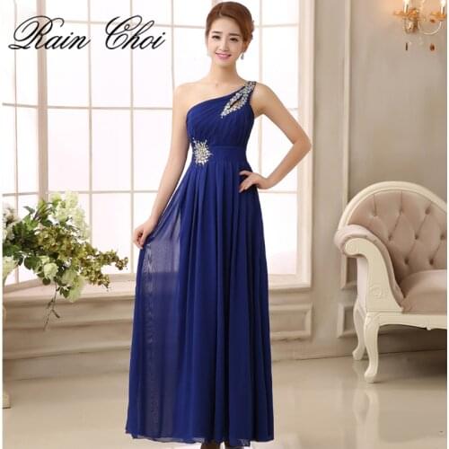 RAIN CHOI Womens One Shoulder Evening Dresses