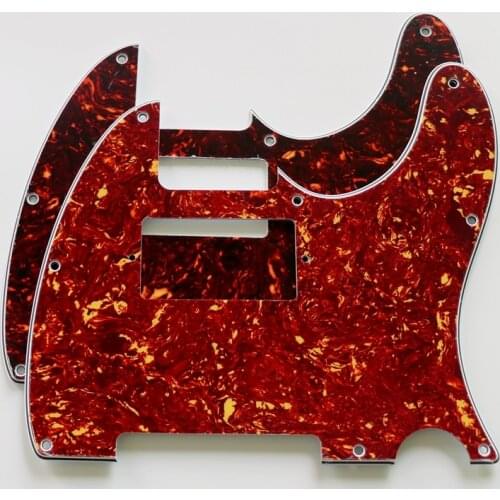 Cut for humbucker pickup tele guitar pickguard in tortoise color celluloid material