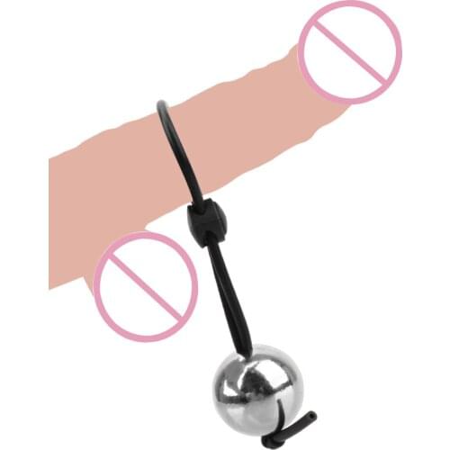 Enlargement Weight Stretcher Extender Penis Sleeve Metal Ball Penis Extender Stretcher Sex Toys for Men Cock Ring
