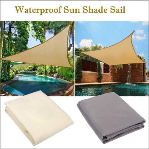 Waterproof Sun Shade Sail Patio Outdoor Awnings Canopy Pool Awning Camping Sun Shelter Tents Triangle Sun Shade Sail For Garden