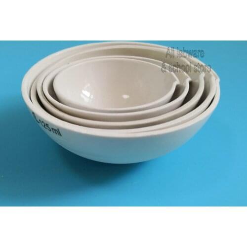 All sizes avaliable Lab 35ml to 1000ml 1pcs/2pcs/3pcs/5pcs Ceramic Evaporating Dish With Spout For Laboratory experiment