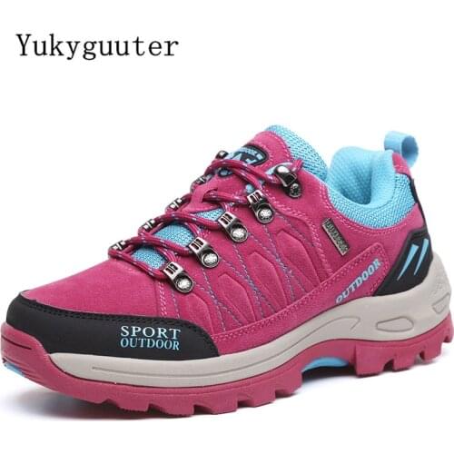 Women Hiking Shoes Outdoor trekking Sports Climbing Camping Boots Non-slip Waterproof Walking Jogging Trainers Sneakers Lace Up