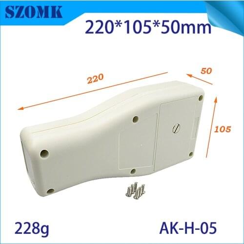 2 pieces plastic project box for electronics handheld diy enclosures 5 xAA battery holder ctonrol box 220*105*50mm