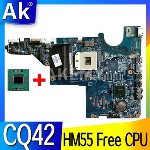 595184-001 595184-501 For HP Pavillion CQ42 CQ62 G42 G62 HM55 DA0AX1MB6F0 DA0AX1MB6H1 HM55 laptop Motherboard Mainboard