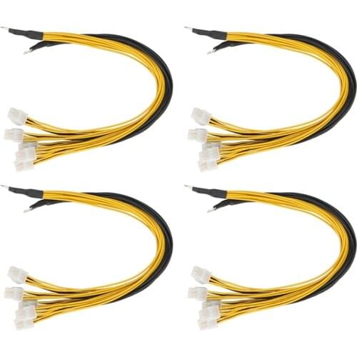 HFES 6Pin Connector Server Power Supply Cable PCIe Express for Antminer S9 S9I Z9 for P3 P5 Support Miner PSU Cable