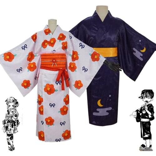 Anime Toilet Bound Jibaku Shounen Hanako Kun Cosplay Costumes Nene Yashiro Kimono Halloween Carnival Uniforms Custom Made