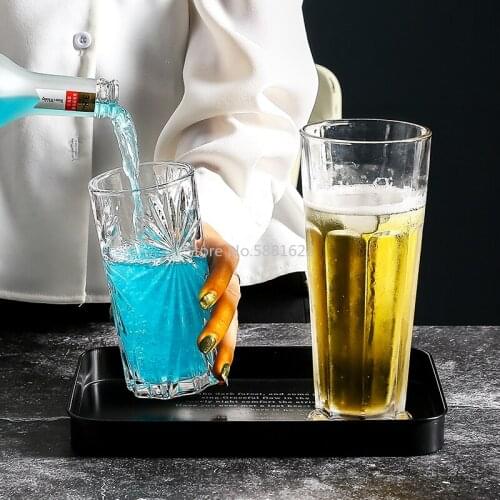 Bar Gibraltar Glass Cup Octagon Cup Collins Glass Beer Steins Whiskey Cup Human Face Juice Cup