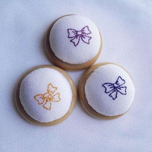 Free shipping 20pcs/lot Needle Pin Cushion handmade DIY embroidered Handcraft Tool for sewing needlework Wooden base E96-1