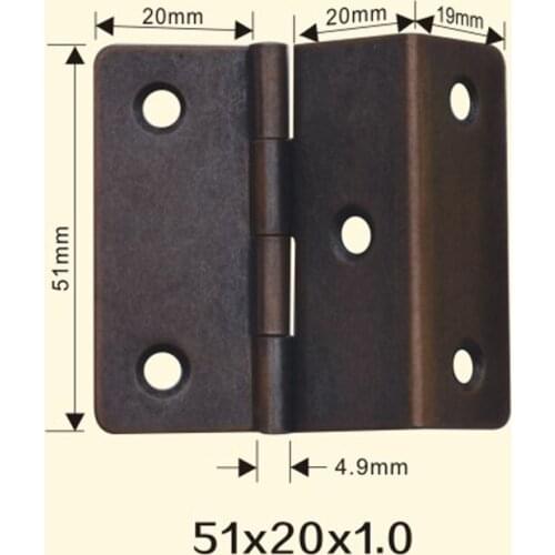 Freeshipping 51*20*1mm Iron Metal Hinge Sewing Machine Folding Table Furniture Flip Tray Hinges Big Door Hinges