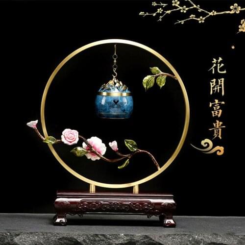 Pure Copper Hanging Incense Burner Music Hanging Incense Agarwood Sandalwood Chinese Zen Creative Ornaments Home Decor I60B