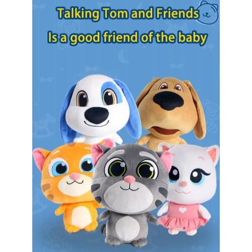 Eenbei Talking tom and friends talking Tom Angela Hank Ginger Ben Kawaii can't talk version stuffed animals only baby toys kids