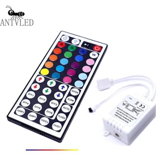 RGB Led Strip Controller With 44Keys IR Remote Led Controller 6A Dimmer For SMD 5050 3528 RGB Led Strip Tape Lighting DC12V